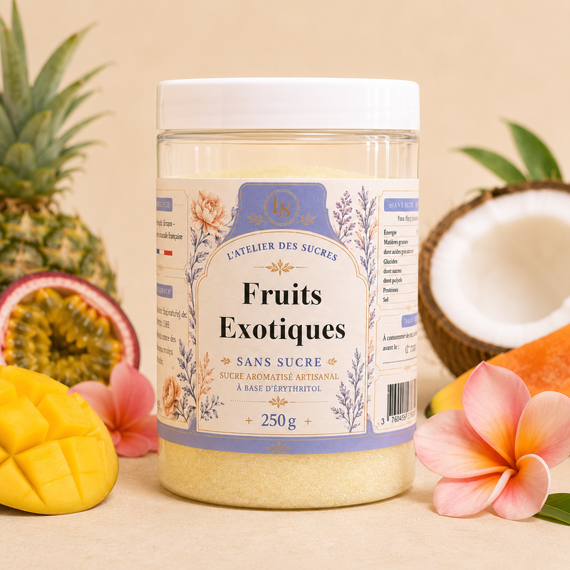 Fruits Exotiques Sans Sucre – Érythritol Aromatisé