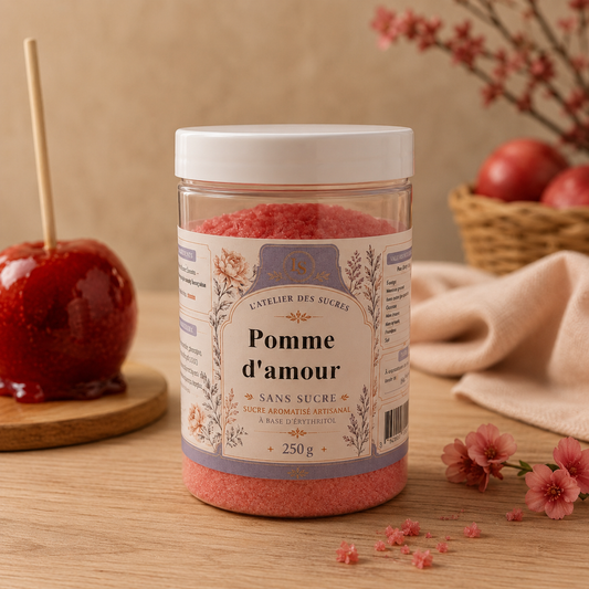 Pomme d'amour Sans Sucre – Érythritol Aromatisé