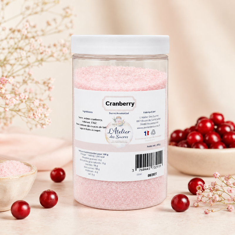 Sucre Aromatisé Cranberry
