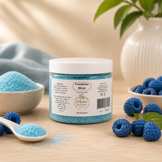Sucre aromatisé - Framboise Bleue