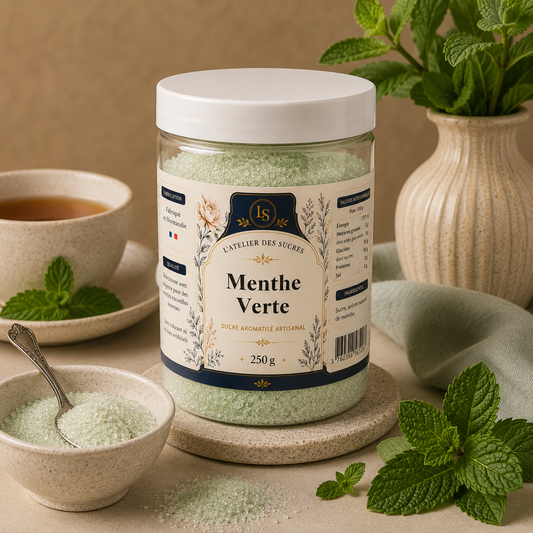Sucre aromatisé - Menthe Verte