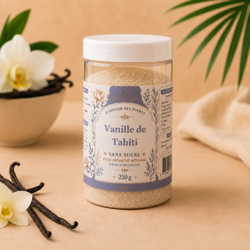 Vanille de Tahiti Sans Sucre – Érythritol Aromatisé