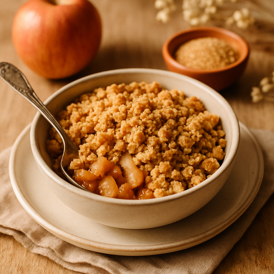 Apple crumble Pomme Cannelle