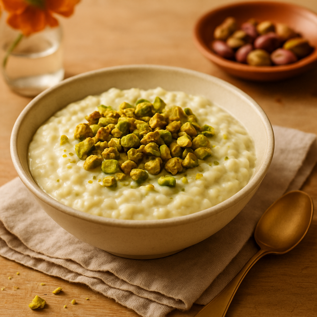Riz au lait crémeux Pistache