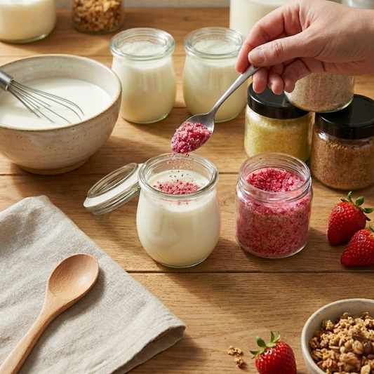 Yaourt maison au sucre aromatisé : la recette parfaite