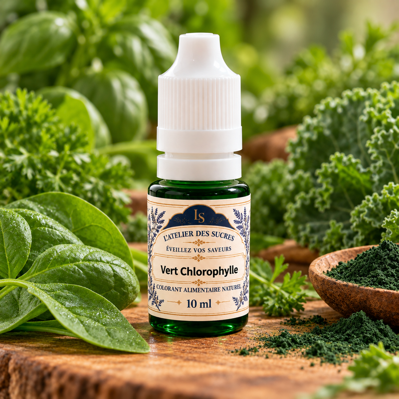 Colorant Alimentaire Liquide – Vert Chlorophylle – 10 ml