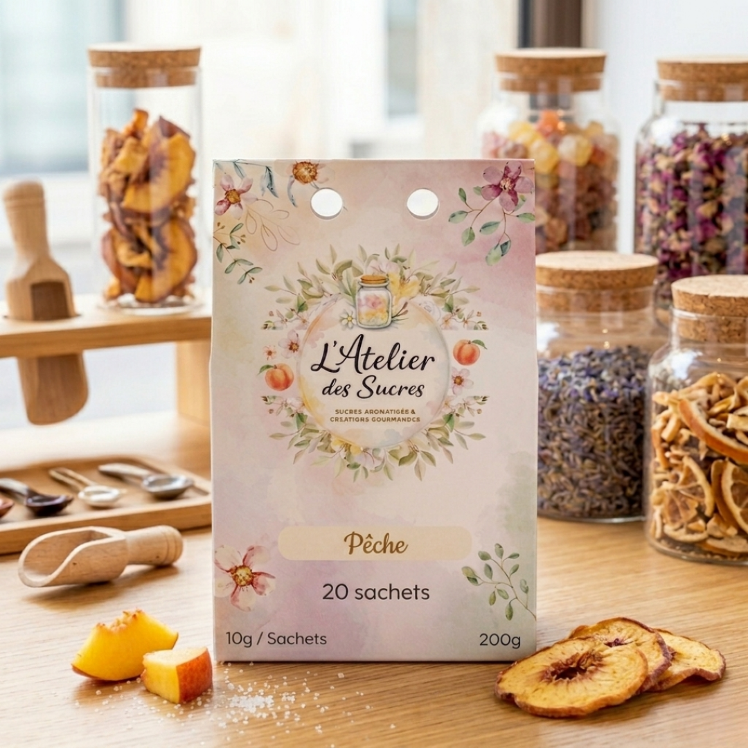 Écrin de Sucres Aromatisés – Pêche