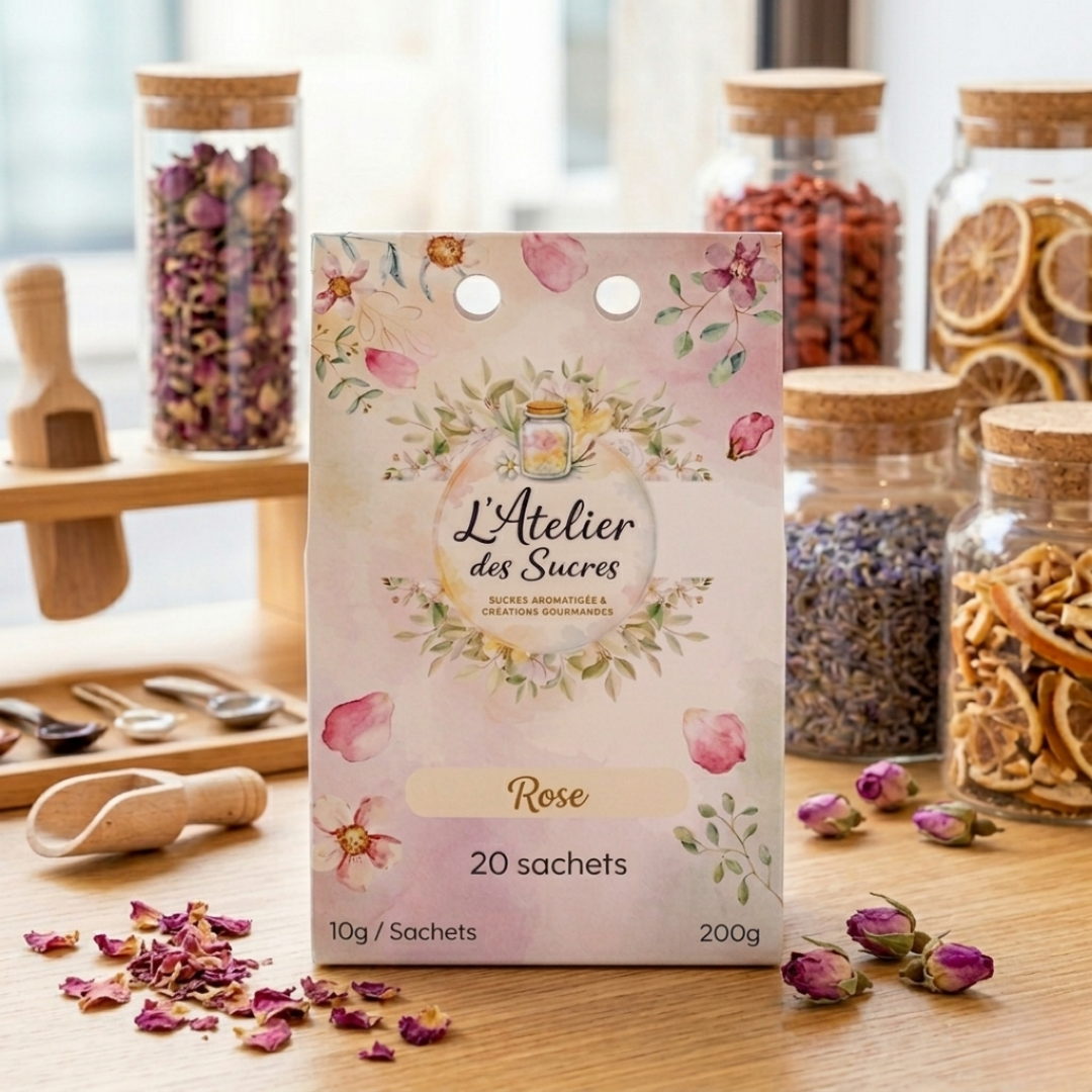 Écrin de Sucres Aromatisés – Rose