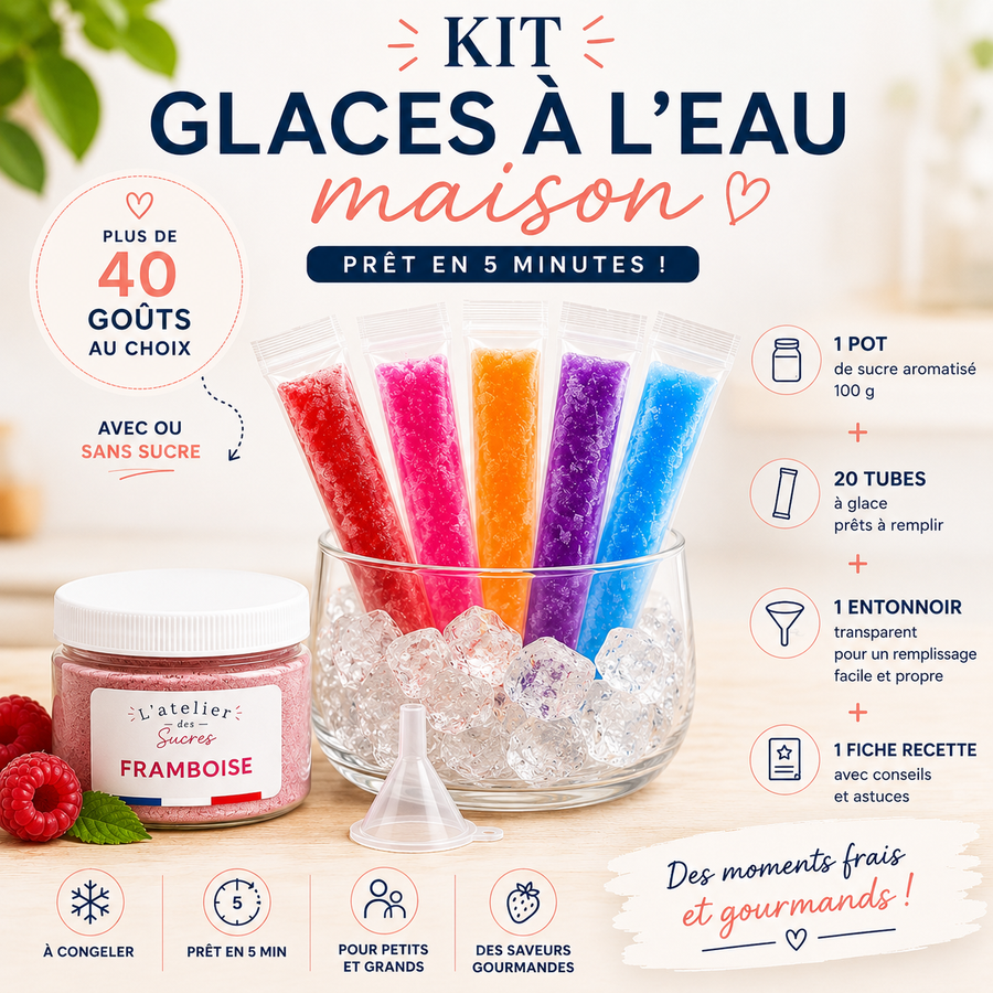 Kit Glaces à l'eau maison