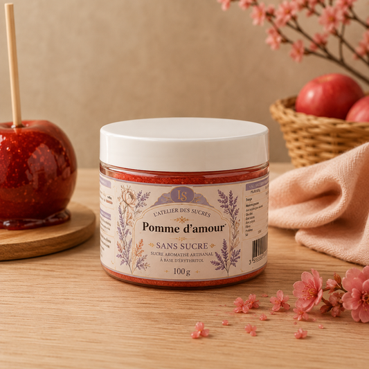 Pomme d'amour Sans Sucre – Érythritol Aromatisé
