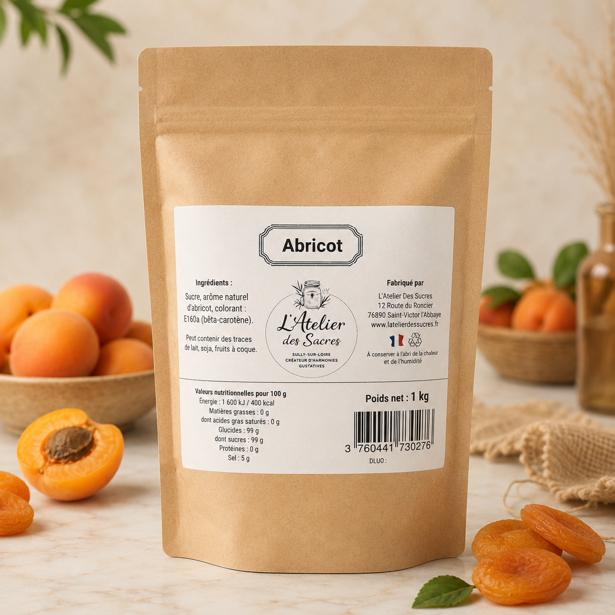 Sucre Aromatisé Abricot