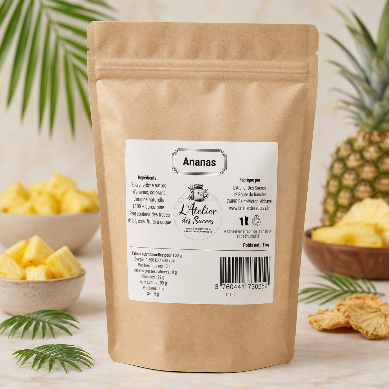 Sucre Aromatisé Ananas