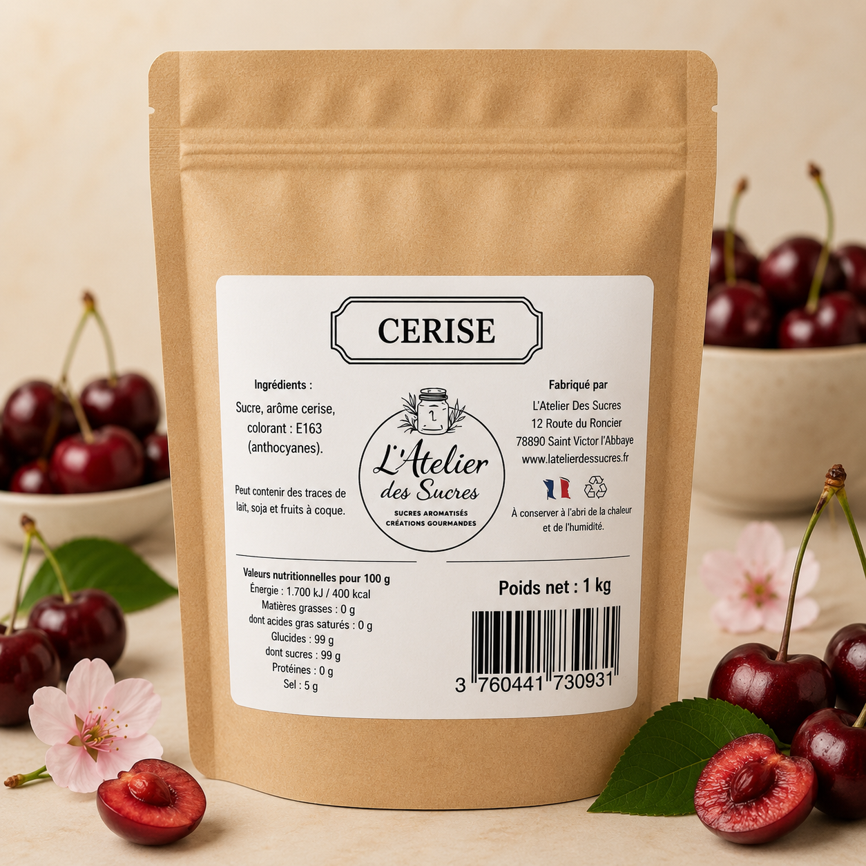 Sucre Aromatisé Cerise