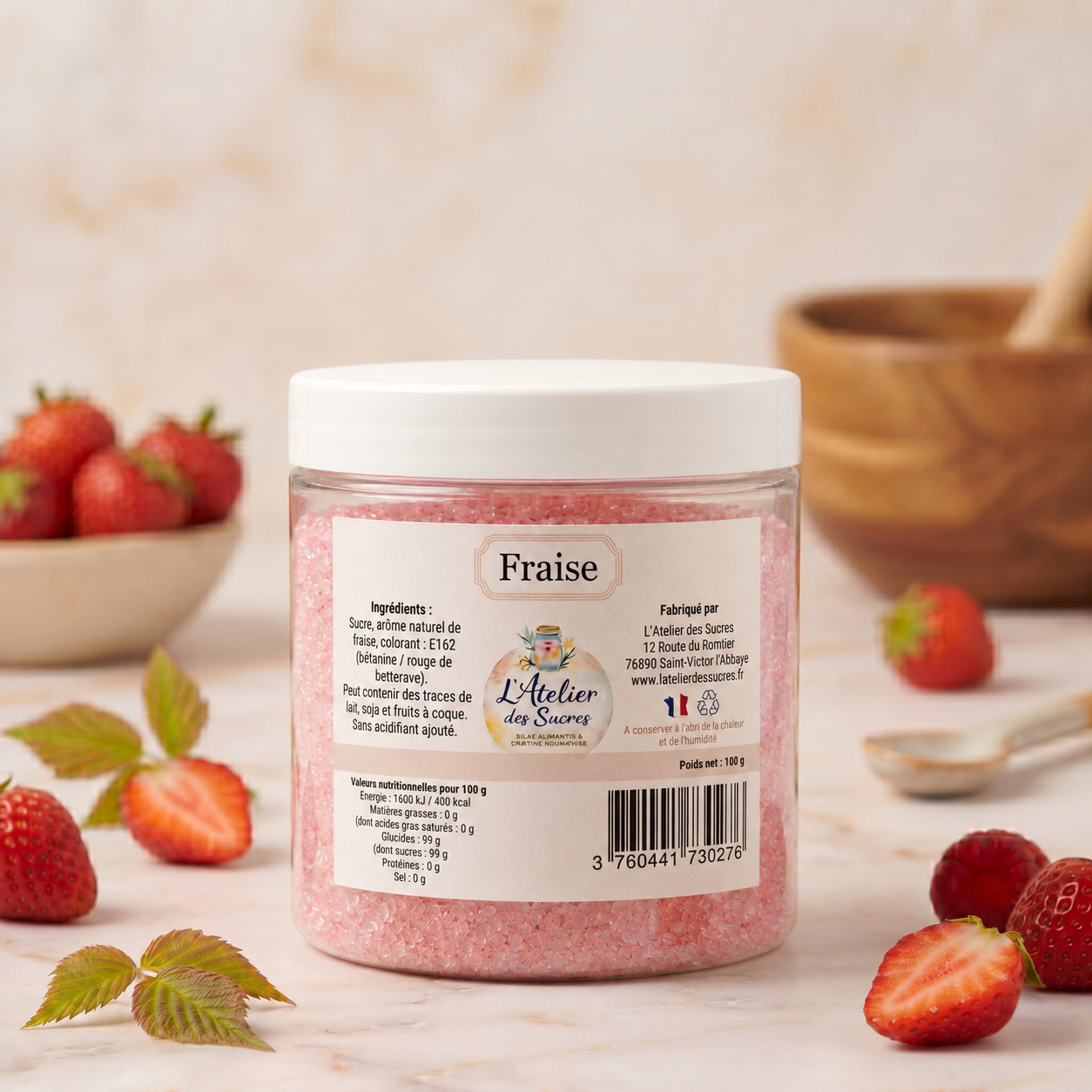 Sucre Aromatisé Fraise