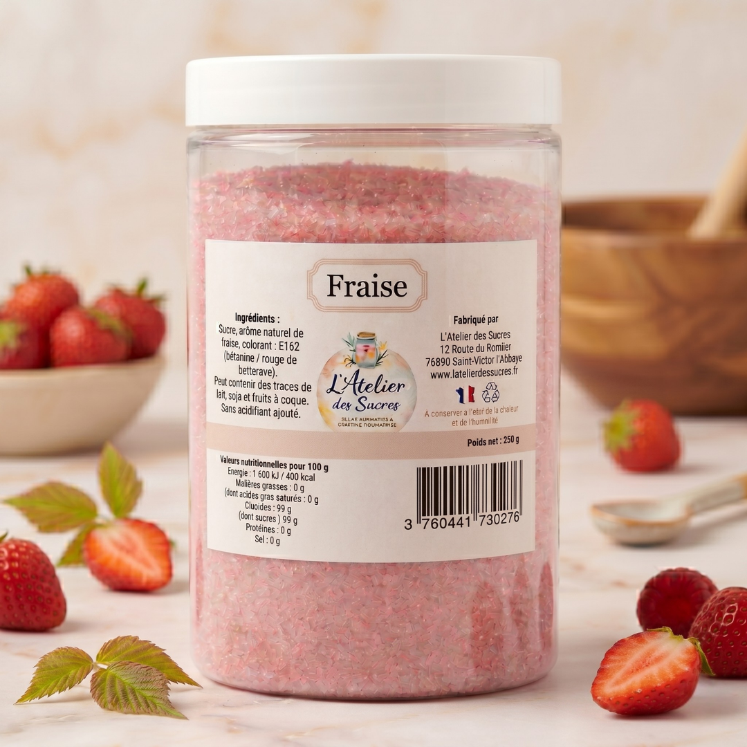 Sucre Aromatisé Fraise