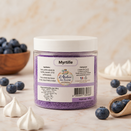 Sucre Aromatisé Myrtille