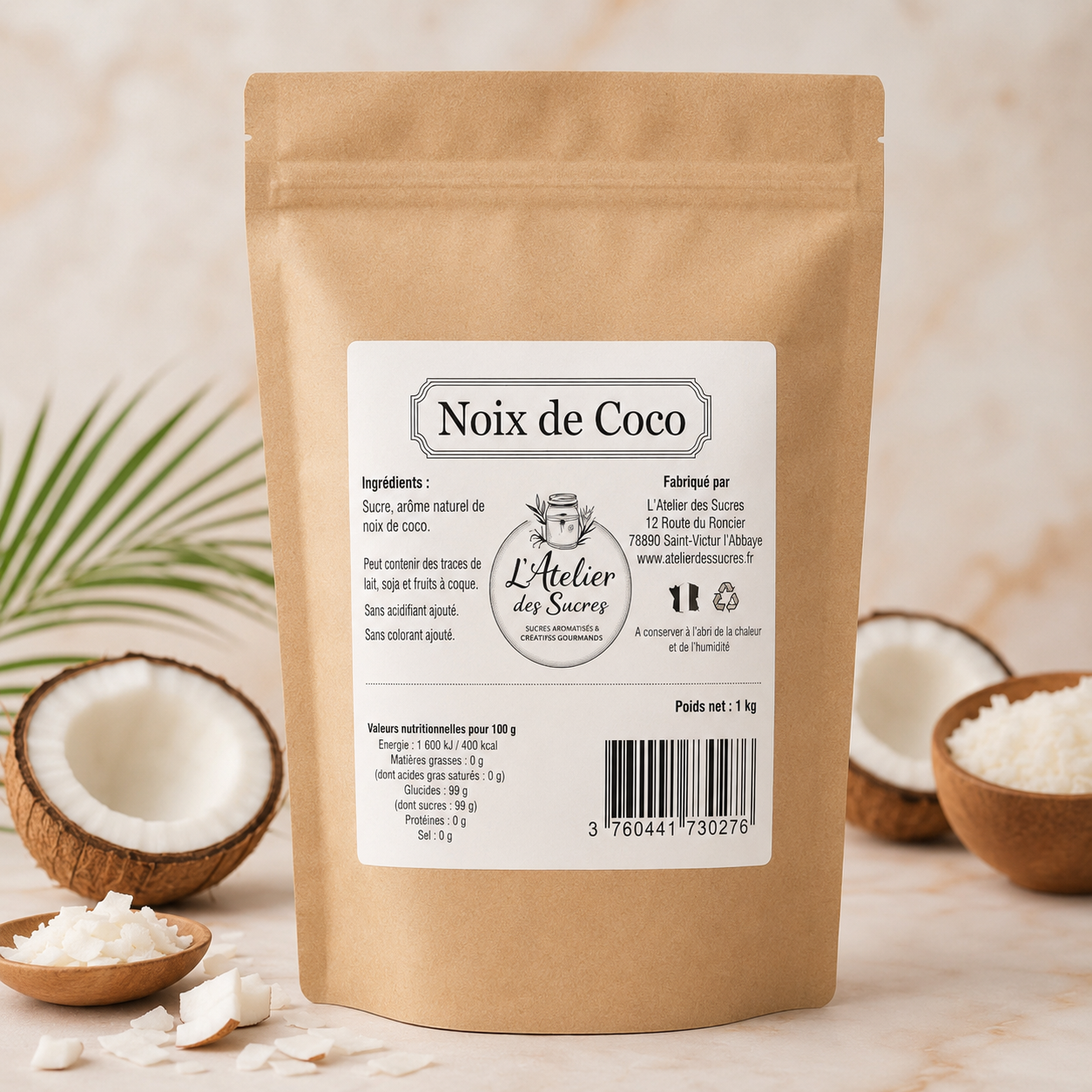 Sucre Aromatisé Noix de Coco