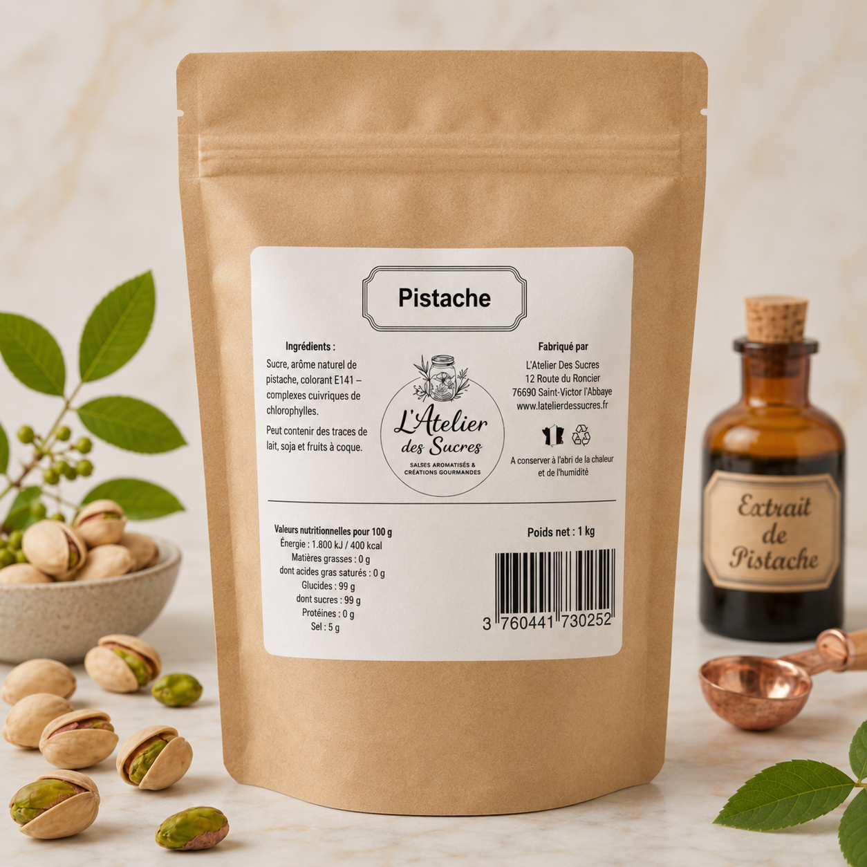 Sucre Aromatisé Pistache