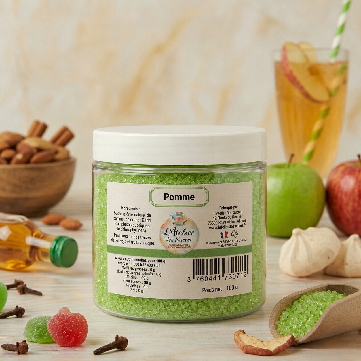 Sucre Aromatisé Pomme