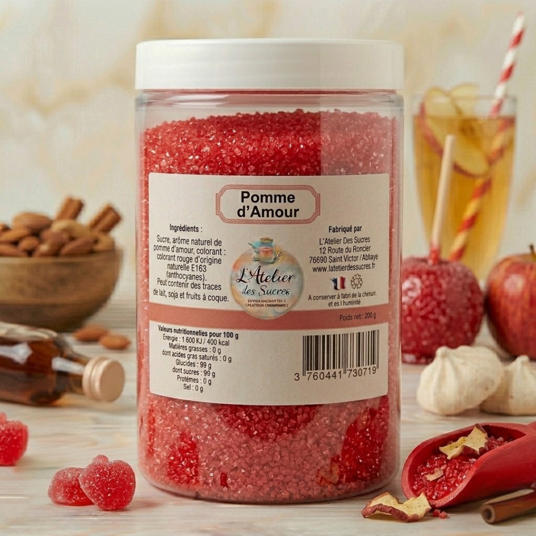 Sucre Aromatisé Pomme d’Amour