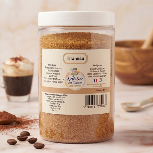 Sucre Aromatisé Tiramisu
