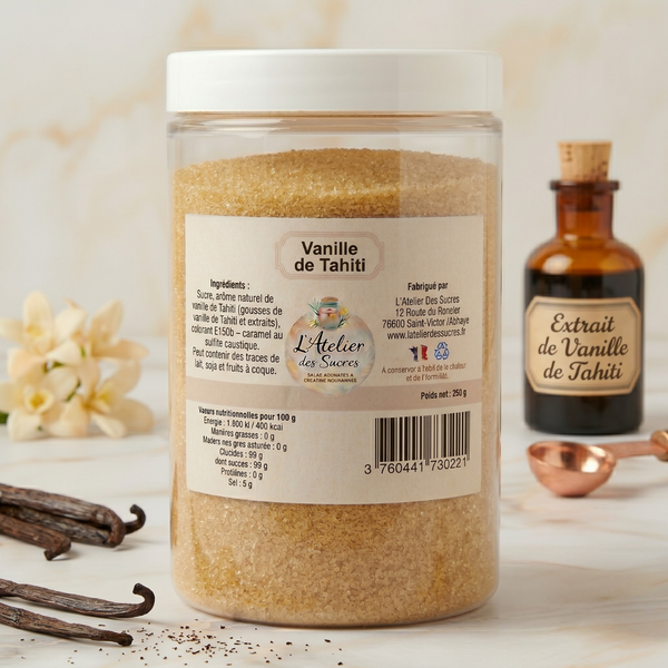 Sucre Aromatisé Vanille de Tahiti