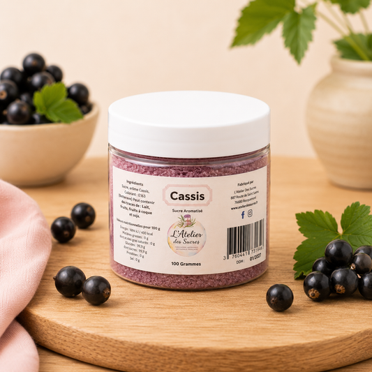 Sucre aromatisé - Cassis