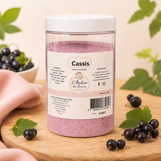 Sucre aromatisé - Cassis