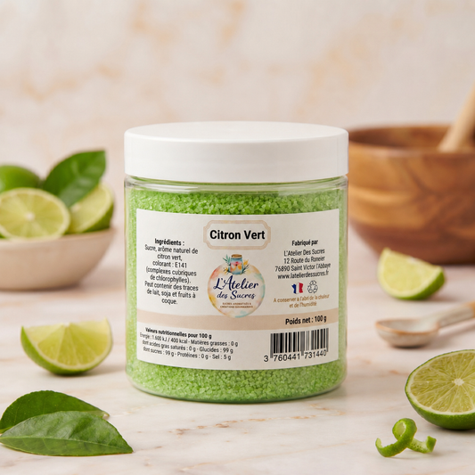 Sucre aromatisé - Citron Vert