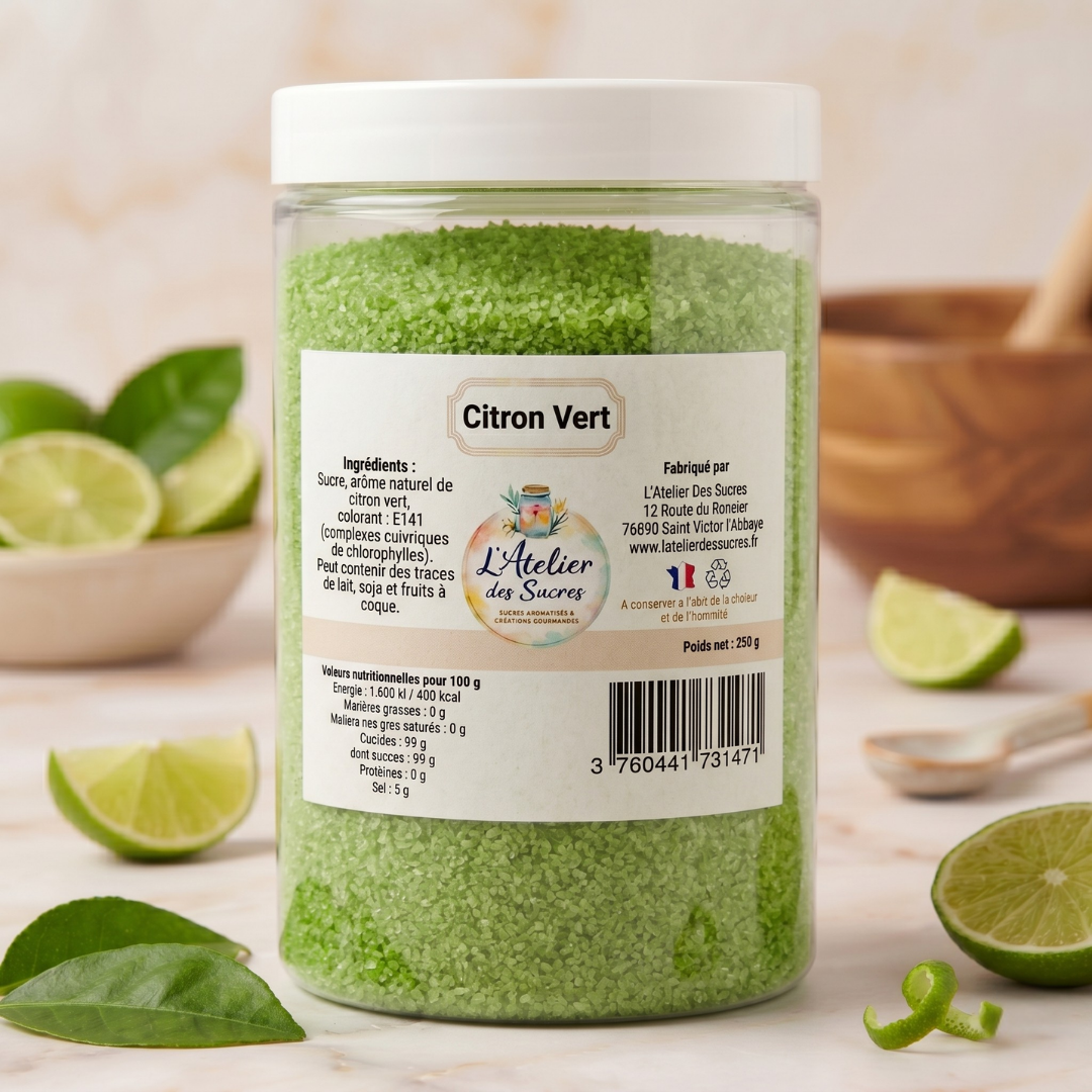 Sucre aromatisé - Citron Vert