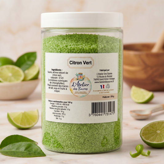 Sucre aromatisé - Citron Vert