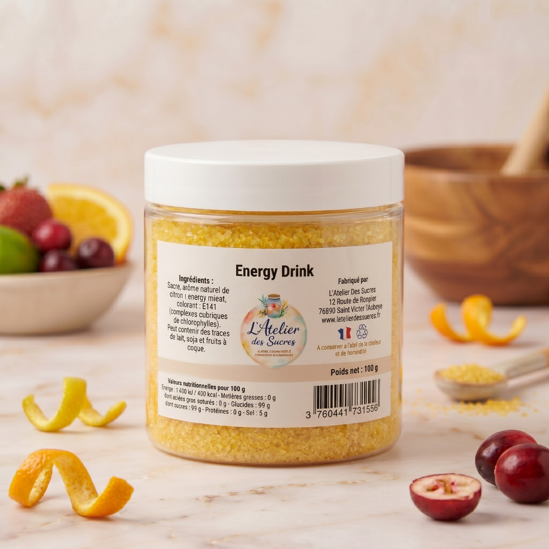 Sucre aromatisé - Energy Drink