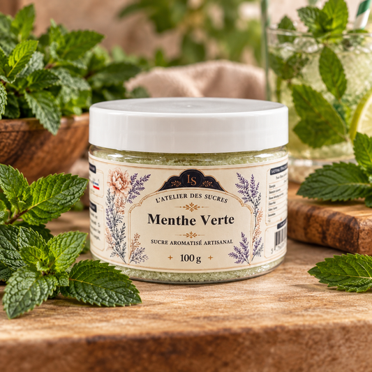 Sucre aromatisé - Menthe Verte