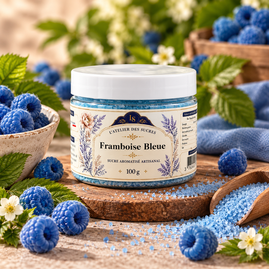 Sucre aromatisé - Framboise Bleue