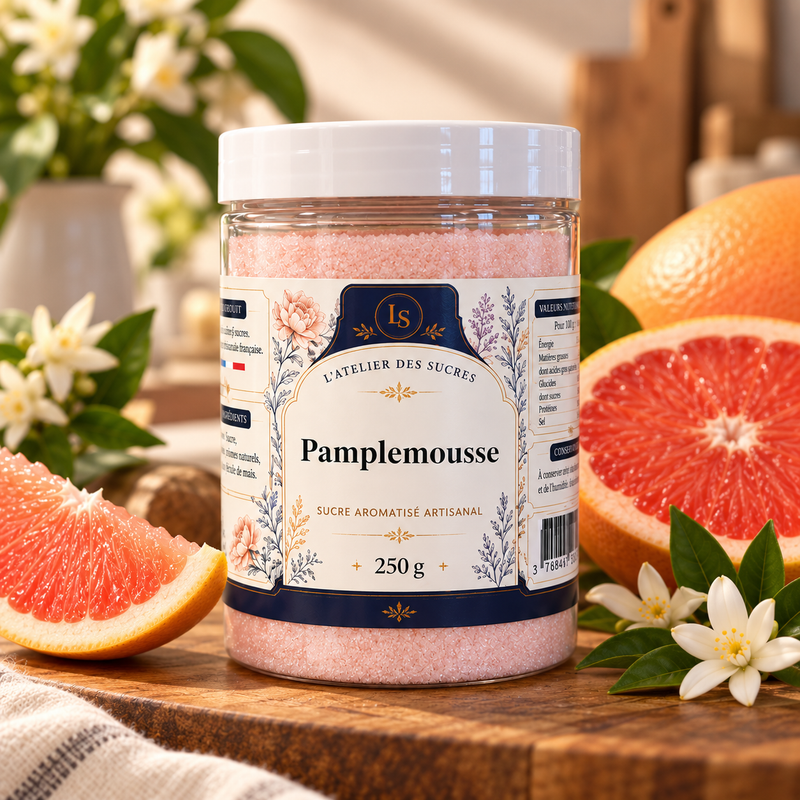 Sucre aromatisé - Pamplemousse